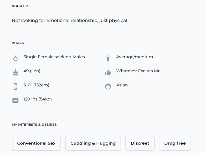 ashleymadison profile details